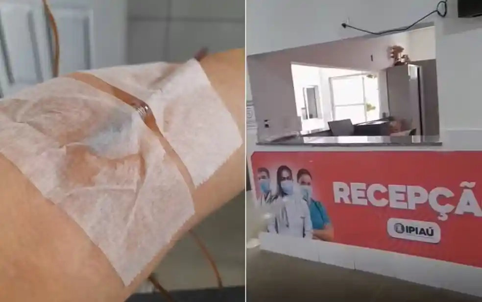 Imagem de Uma idosa de 69 anos foi deixada sozinha e trancada dentro do Centro de Saúde Dr. Elvídio Antônio Santos, em Ipiaú, no sul da Bahia, enquanto recebia medicação intravenosa. O caso aconteceu na segunda-feira (7) e gerou indignação da família.  Segundo rela