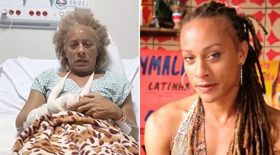 Imagem de Atriz de 'Ó Pai, Ó' para em hospital após sofrer agressão de ex-namorado