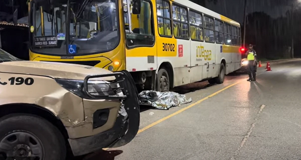 Imagem de Motociclista morre em acidente com ônibus em Campinas de Pirajá