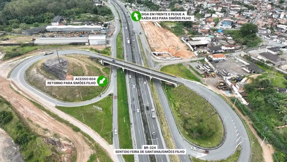 Imagem de Acesso a Simões Filho terá mudanças com avanço da duplicação da BA-093