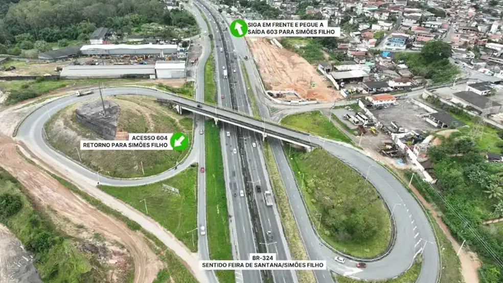 Imagem de Acesso a Simões Filho terá mudanças com avanço da duplicação da BA-093