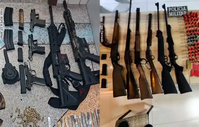 Imagem de Apreensões de armas de fogo aumentaram 18% entre janeiro e abril deste ano