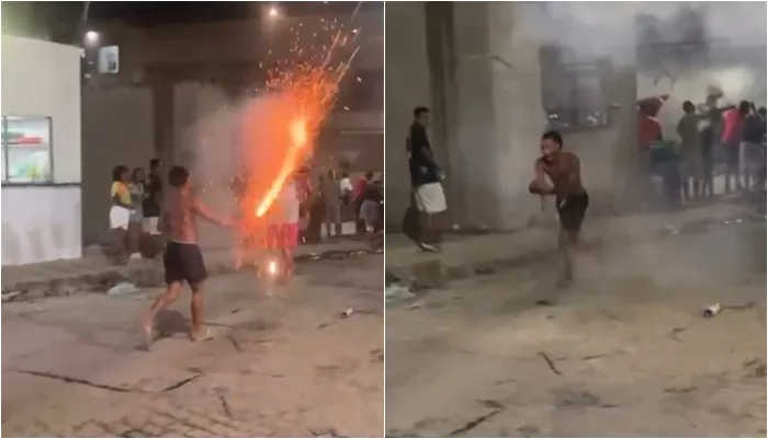 Imagem de  Jovem tem dedo amputado após explosão de espada em Cruz das Almas