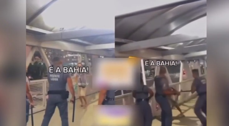 Imagem de Briga entre ambulantes e seguranças do metrô assusta passageiros em passarela na Estação Rodoviária