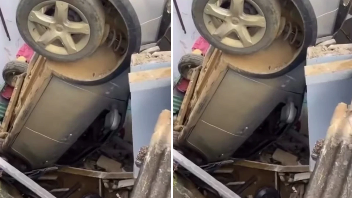 Imagem de Carro desgovernado invade casa e por pouco não atinge idosa e criança em Itacaré, na Bahia