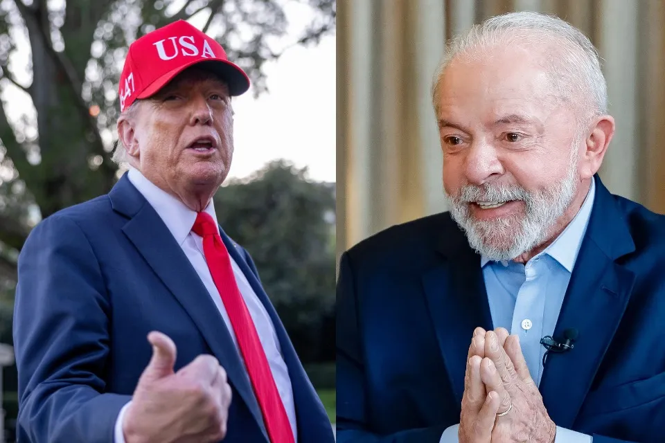 Imagem de Trump confessa a Lula: 'EUA estão sentindo falta do café brasileiro'