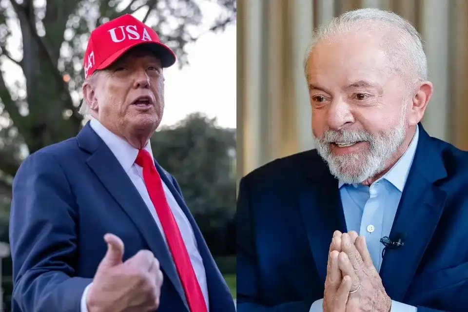 Imagem de Trump confessa a Lula: 'EUA estão sentindo falta do café brasileiro'