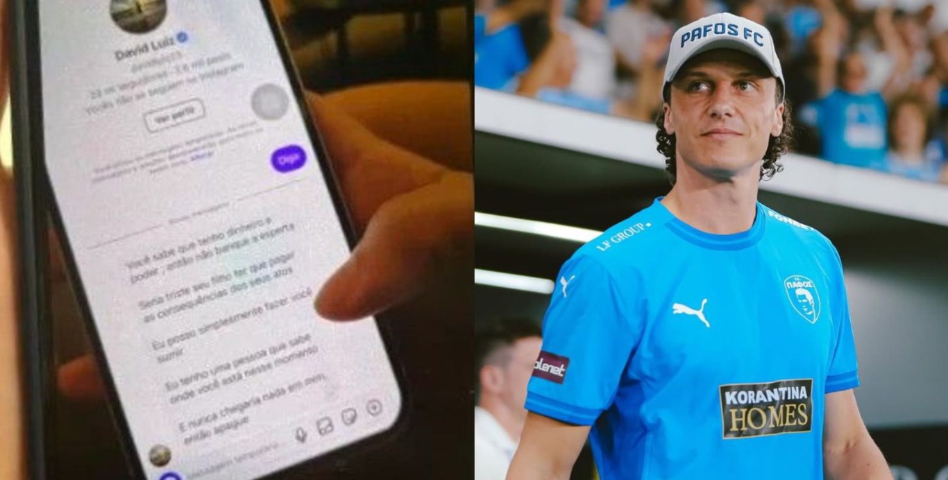 Imagem de Ex-amante de David Luiz consegue medida protetiva após denunciar ameaça de morte