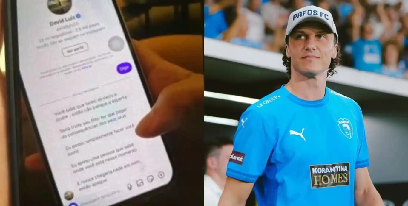 Imagem de Ex-amante de David Luiz consegue medida protetiva após denunciar ameaça de morte