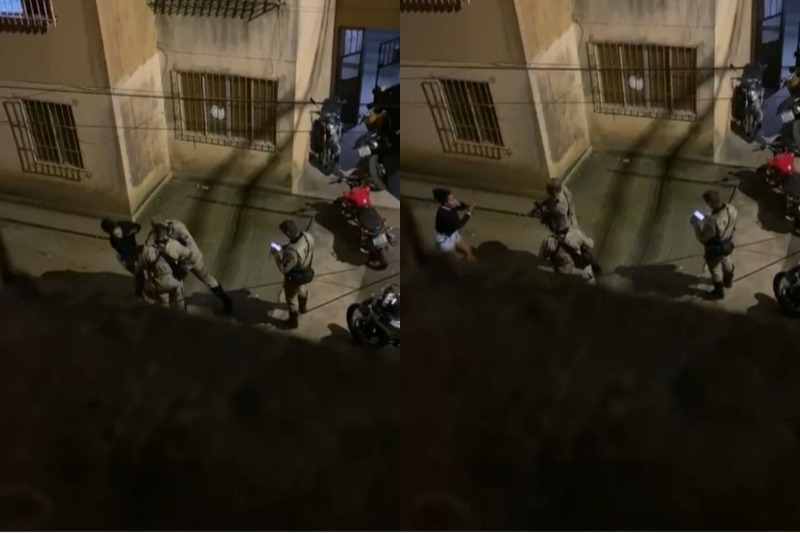 Imagem de PM que agrediu mulher em Feira de Santana é afastado