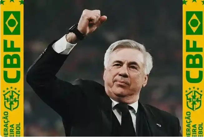 Imagem de CBF anuncia Carlo Ancelotti como treinador da Seleção Brasileira