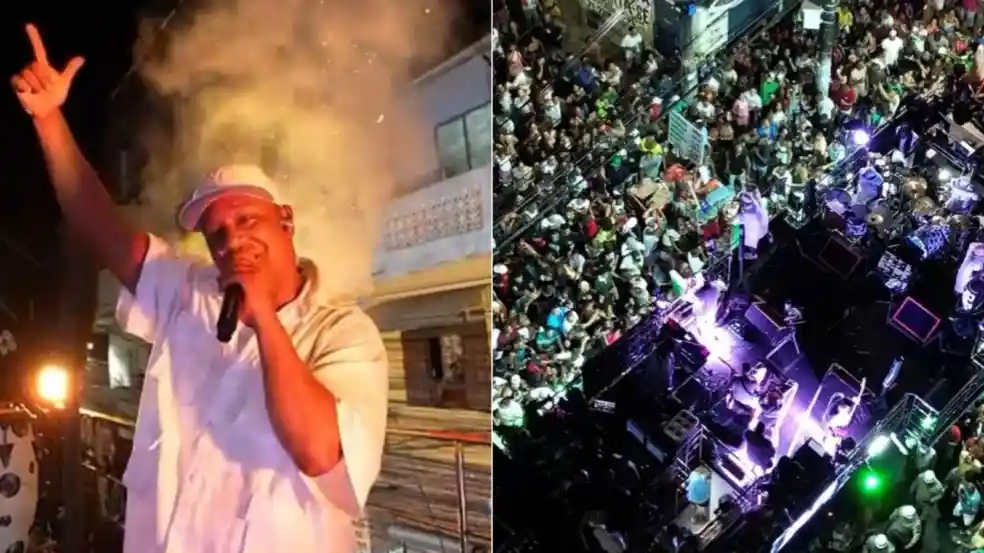 Imagem de Márcio Victor faz arrastão em comemoração ao aniversário no bairro da Liberdade