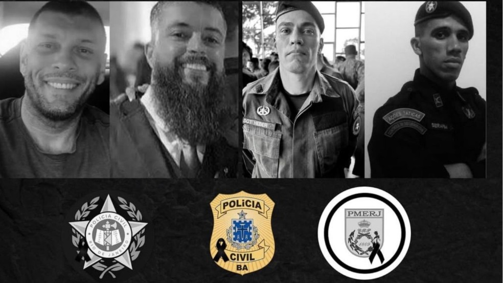 Imagem de Forças de segurança da Bahia se solidarizam com famílias de policiais mortos no Rio