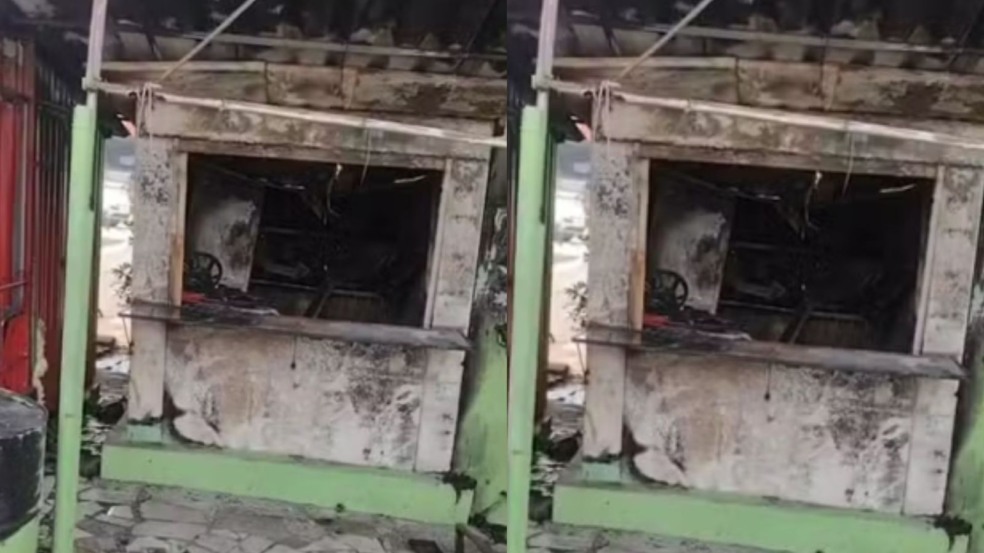 Imagem de Vendedora tem barraca destruída por incêndio em Salvador