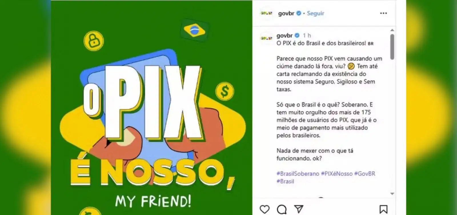 Imagem de Investigação dos EUA contra o Pix vira meme e campanha nas redes sociais