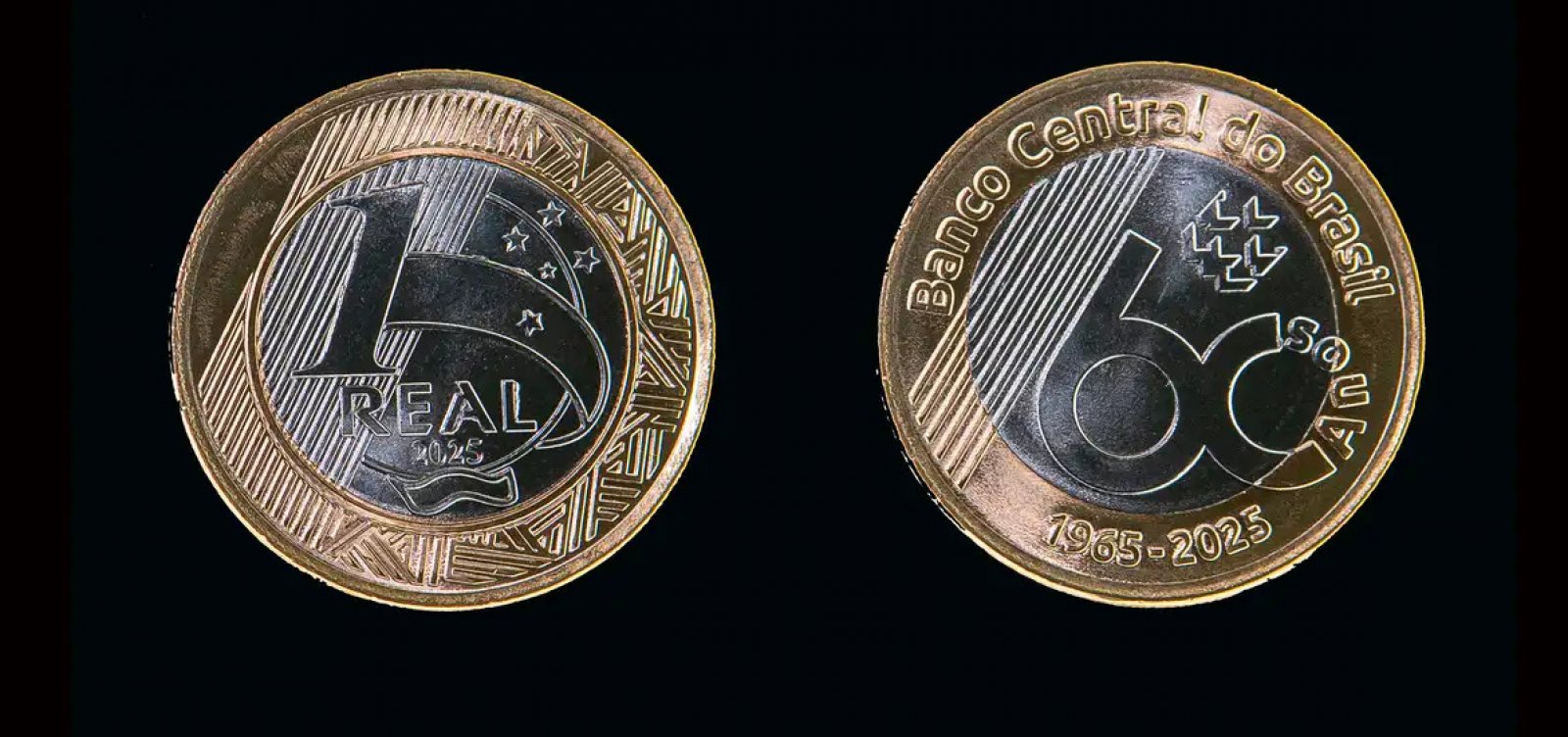 Imagem de Banco Central lança moeda comemorativa de R$ 1 pelos seus 60 anos